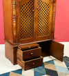 Wooden Home Temple & Puja Mandap with Storage | DDASSWT3618_HPD - D'DASS Store