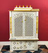 Wooden Home Temple & Puja Mandap with Cabinet | DDASSWT3618_WGD - D'DASS Store
