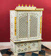 Wooden Home Temple & Puja Mandap with Cabinet | DDASSWT3618_WGD - D'DASS Store