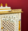 Wooden Home Temple & Puja Mandap with Cabinet | DDASSWT3618_WGD - D'DASS Store