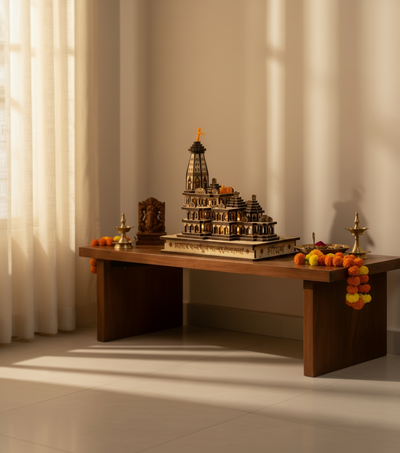 Shri Ram Janmbhoomi Ayodhya Wooden temple (Medium)