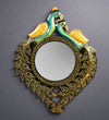 Handpainted Peacocks MDF wood Decorative Wall Mirror - D'DASS Store