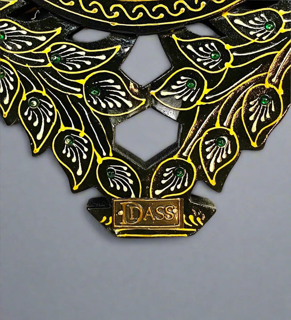 Handpainted Peacocks MDF wood Decorative Wall Mirror - D'DASS Store