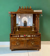 South Indian Style Solid Sheesham Wood Pooja Mandapam | DDASSMANDAP111 - D'DASS Store