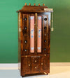 Sri Narayan Solid Sheesham Wood Pooja Mandapam with Door | DDASSMANDAP178 - D'DASS Store