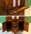 Sri Narayan Solid Sheesham Wood Pooja Mandapam with Door | DDASSMANDAP178 - D'DASS Store