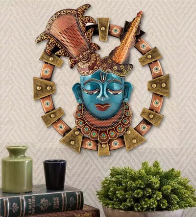 Iron ShriNath Ji Wall Art Hanging For Decor | Shri Nathdwara dham