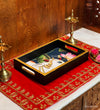 Kamdhenu Wooden Pooja Tray & Thali for Home Temple