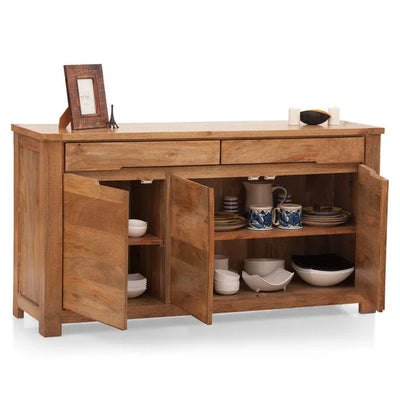 Natural Solid wood HandCarved Crockery unit for Kitchen - D'DASS Store