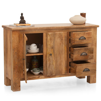 Natural Solid wood HandCarved Crockery unit for Kitchen