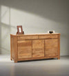 Natural Solid wood HandCarved Crockery unit for Kitchen