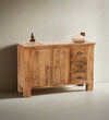 Natural Solid wood HandCarved Crockery unit for Kitchen