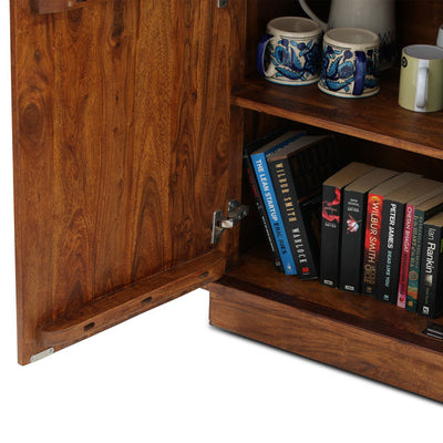 Riche Solid wood HandCarved Crockery unit for Kitchen - D'DASS Store