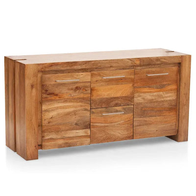 Natural Solid wood HandCarved Crockery unit for Kitchen - D'DASS Store