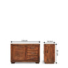Kaga Solid wood HandCarved Crockery unit for Kitchen - D'DASS Store