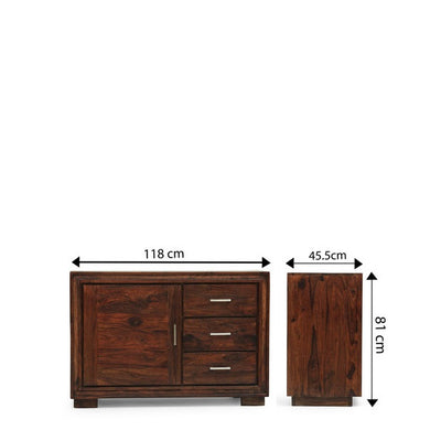 Vintage Solid wood HandCarved Crockery unit for Kitchen - D'DASS Store