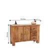 Natural Solid wood HandCarved Crockery unit for Kitchen