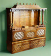 Handcarved Solid Wood Pooja Cabinet for Mandapam | Pooja room mandir designs - D'DASS Store