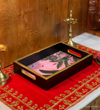 Madurai Wooden Pooja Tray & Thali for Home Temple