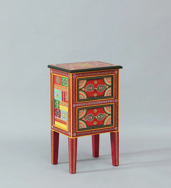 Marwar Wooden Handpainted Console & Side Table