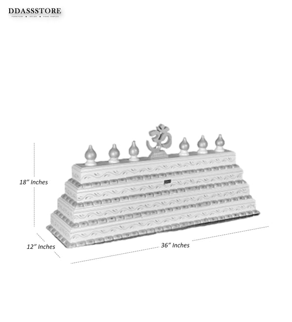 HandPainted Meenakshi Wooden Gopuram for Home Temple - D'DASS Store
