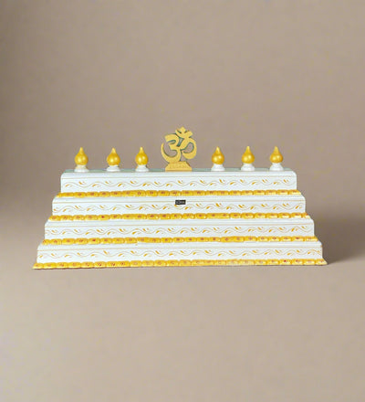 HandPainted Meenakshi Wooden Gopuram for Home Temple - D'DASS Store