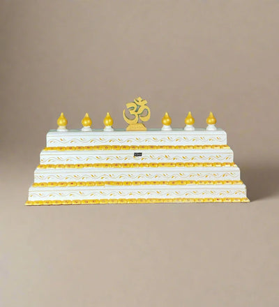 HandPainted Meenakshi Wooden Gopuram for Home Temple - D'DASS Store
