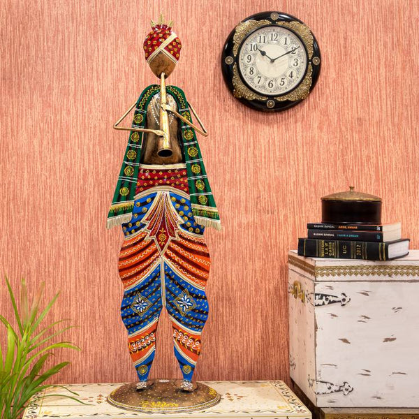 Multicolored 38" Inches Iron Decorative Musician for Home decorative