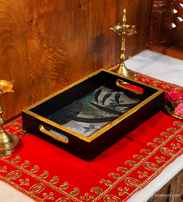 Pattal Wooden Pooja Tray & Thali for Home Temple