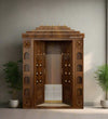Sri Varah Solid Wood Pooja Room with Gopuram | DDSRM02 - D'DASS Store