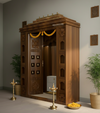 Sri Varah Solid Wood Pooja Room with Gopuram | DDSRM02 - D'DASS Store