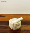 Rajasthani Marble Stone Sil Batta Hand Grinder, Stone Ammikallu