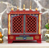 Red Sheesham Wooden Pooja Temple For Home