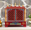 Red Sheesham Wooden Pooja Temple For Home