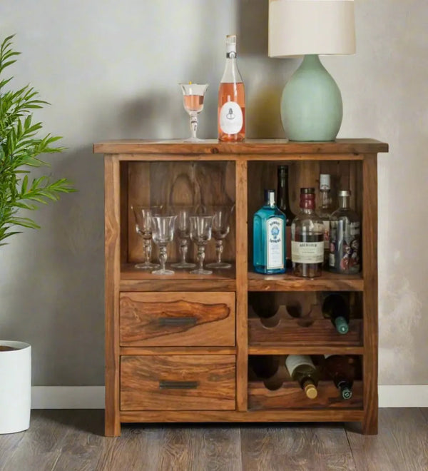 Retreat Bar Unit Wood Bar Cabinet