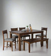 Royal Feast 6 Seater Dining Set in Scratch Resistant With Bench - D'DASS Store