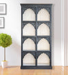 Rustic Black Wooden HandCarved Wardrobe & Almirah