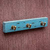 Rustic Blue Traditional Brass & Handcrafted Key Holder (Set of 2)