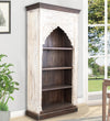 Rustic White Wooden HandCarved Wardrobe & Almirah