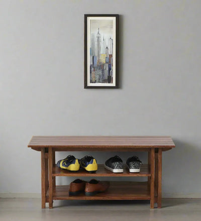 Solid Wood Shoe Rack & Storage