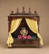 Sheesham MDF Wooden Pooja Temple Puja Mandir for Home