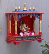 Sheesham &amp; MDF Wood Pooja Mandir for Home &amp; Office in Multi-Color