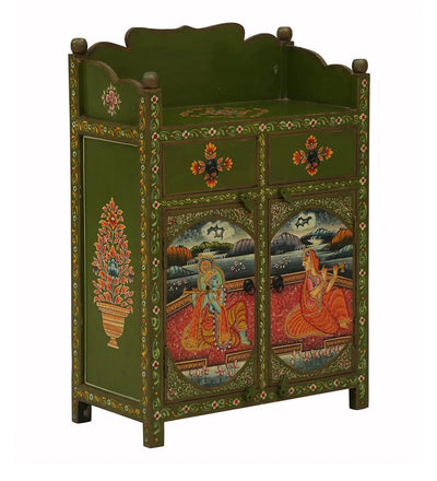 Marwar Wooden Handpainted Console & Side Table - D'DASS Store