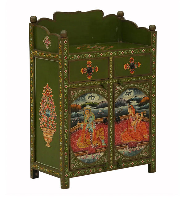 Marwar Wooden Handpainted Console & Side Table - D'DASS Store