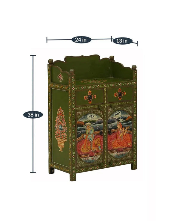 Marwar Wooden Handpainted Console & Side Table - D'DASS Store