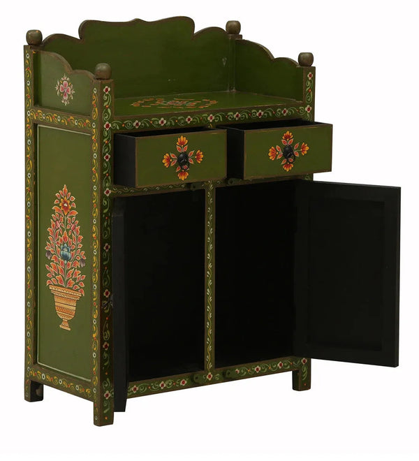 Marwar Wooden Handpainted Console & Side Table - D'DASS Store