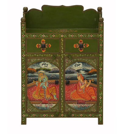 Marwar Wooden Handpainted Console & Side Table - D'DASS Store