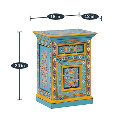 Bluecity Wooden Handpainted Console & Side Table - D'DASS Store