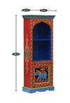 Vintage Era Solid wood HandPainted Bookshelf with Storage - D'DASS Store