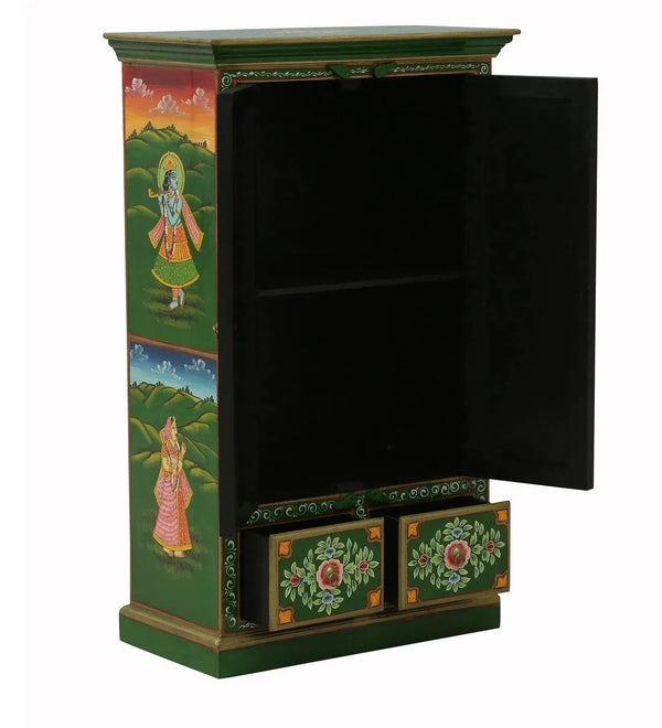 Greenland Wooden HandPainted Wardrobe & Almirah - D'DASS Store
